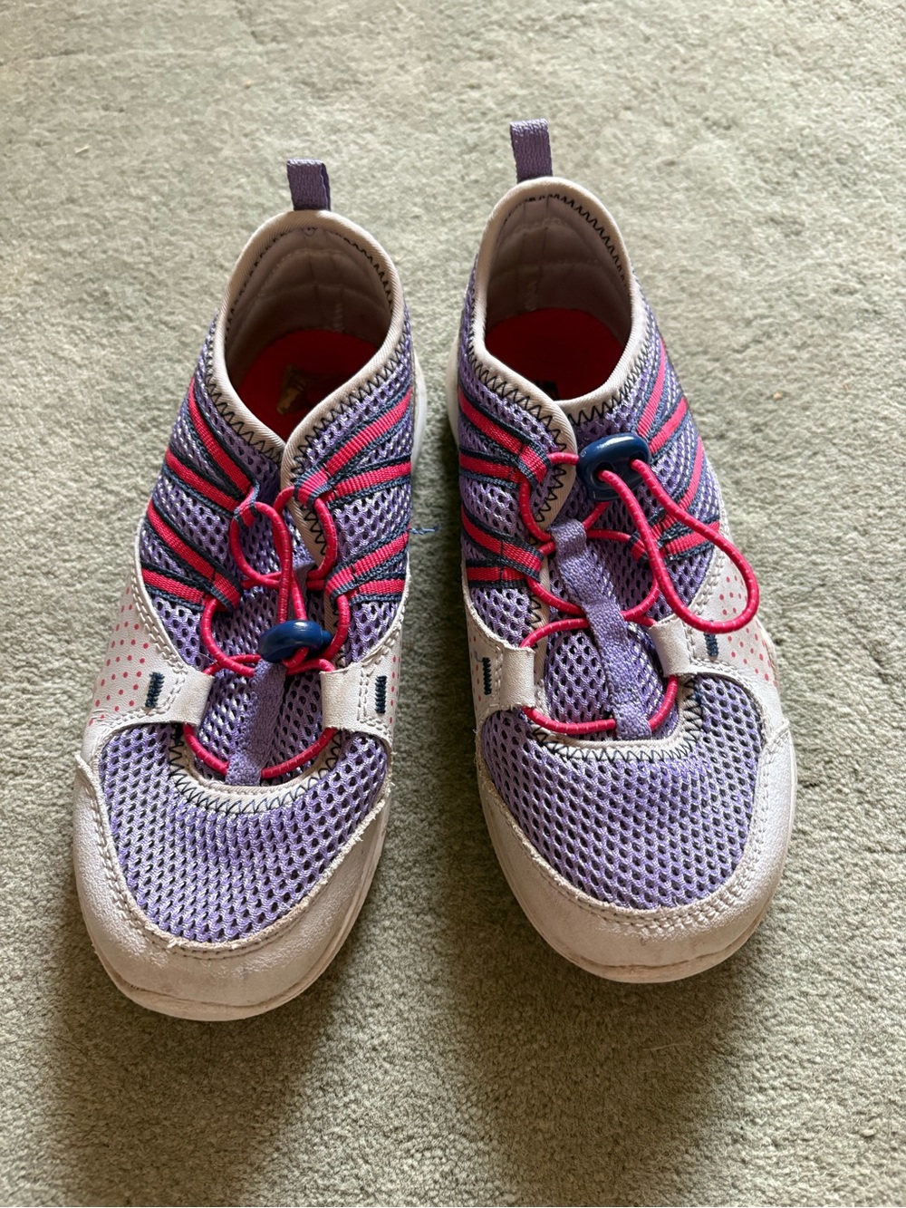 Teva Kids Purple Mesh Water Shoes with Pink Accents
